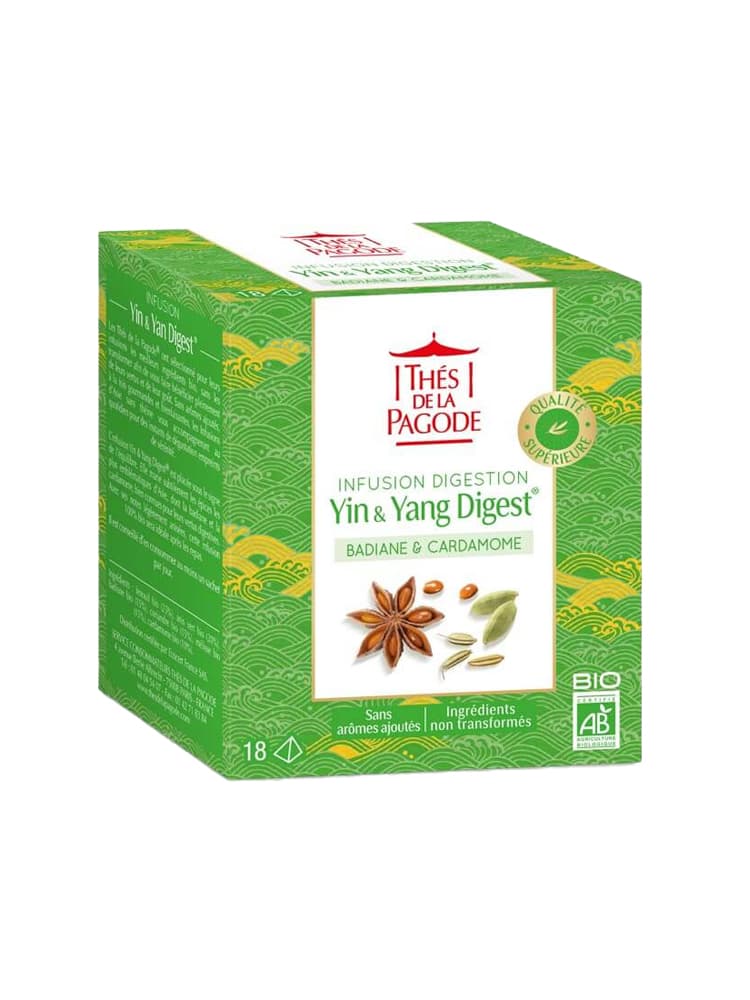 Thés de la Pagode Infusion Yin & Yang Digest Bio 18 Infusettes