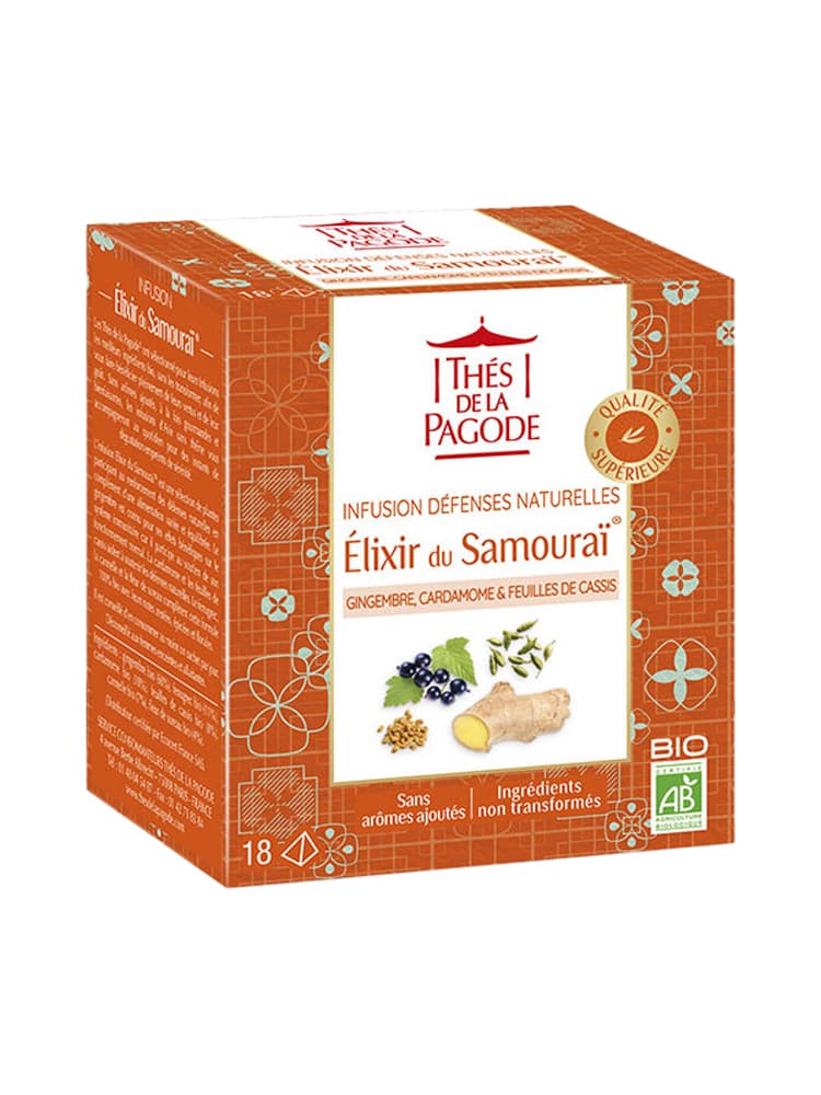 Thés de la Pagode Infusion Elixir d'Infusion Bio 18 Sachets 1,8 g