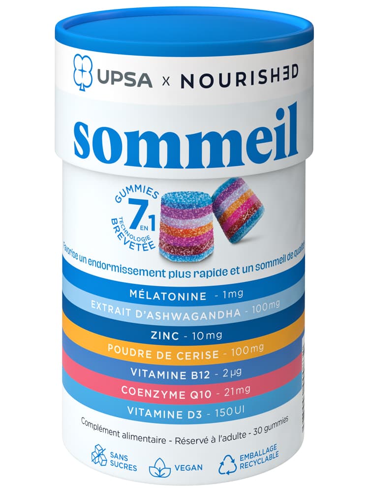 UPSA X Nourished Gummies 7 en 1 Sommeil
