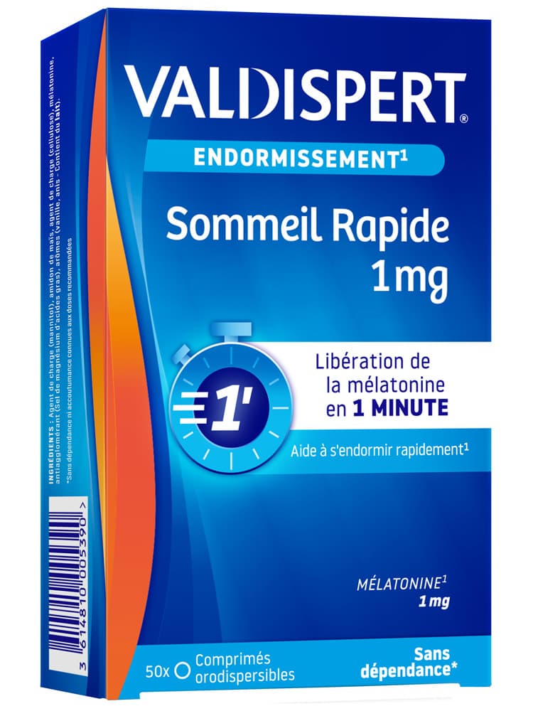Valdispert Sommeil Rapide 1 mg - Complément Alimentaire 50 Comprimés