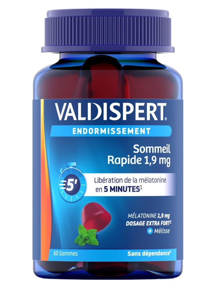 Valdispert Endormissement Sommeil Rapide 1,9 mg 60 Gommes