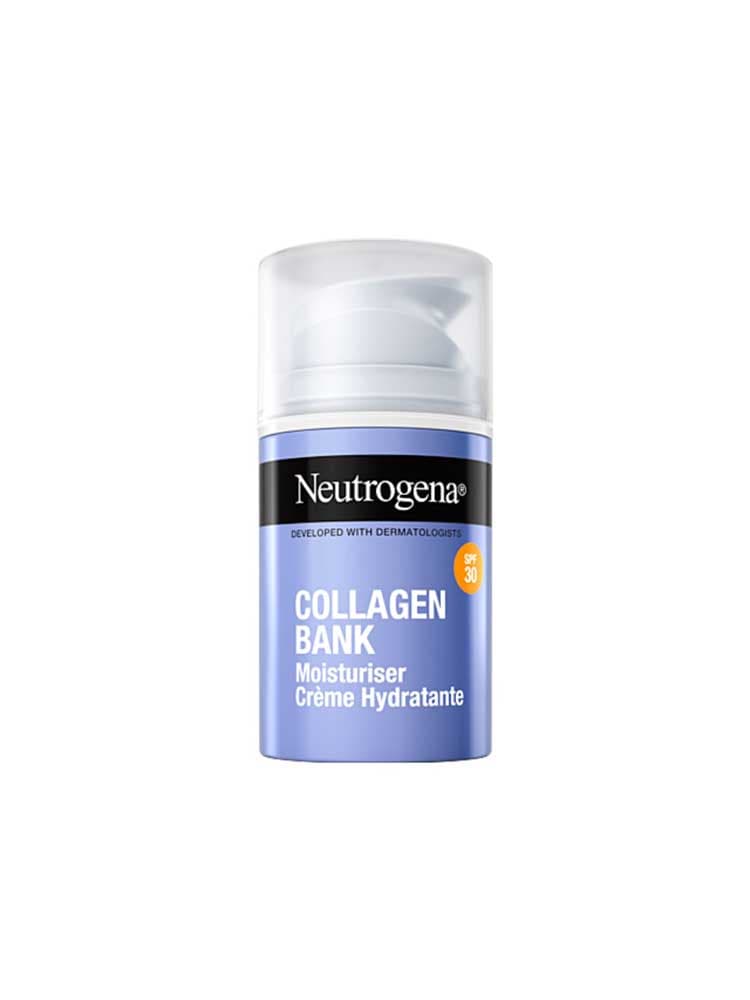 Neutrogena Crème Hydratante Visage Collagen Bank SPF 30 (50 Ml) – Micro-Peptides + Collagène Pour Préserver le Collagène Tout en Protégeant du Soleil